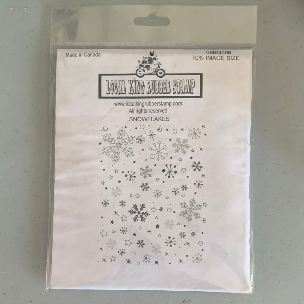 🇨🇦 Snowflake Stamps - Black